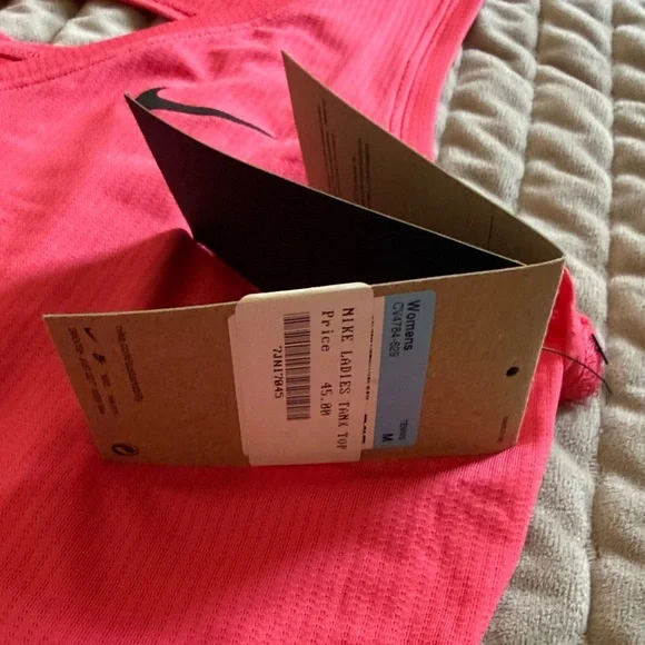 Nike Women's Hot Pink Tank Top - Picture 2 of 4